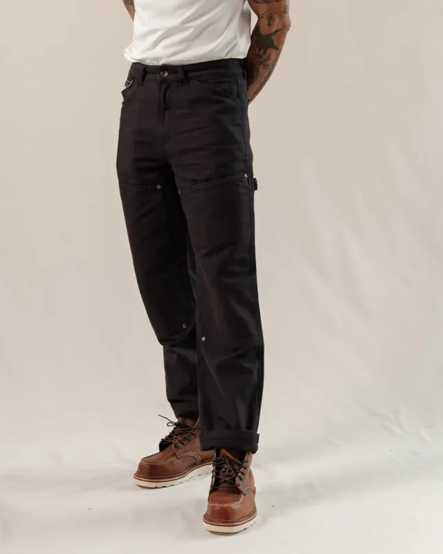 Garage Double Knee Pants - Black sold by P & Co