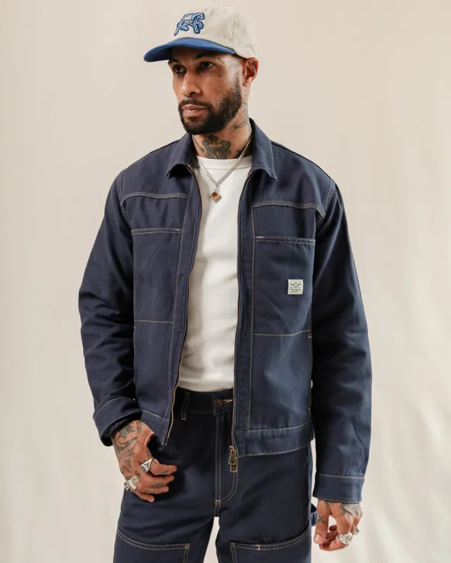 Garage Canvas Jacket - Navy sold by P & Co