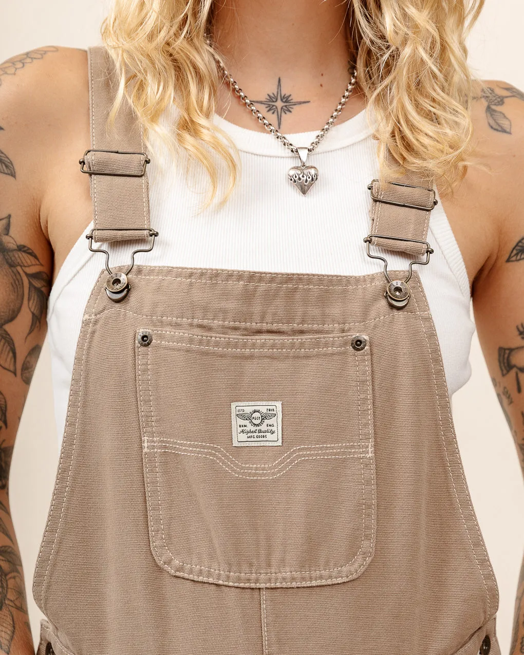 Albion Carpenter Overalls - Stone sold by P & Co product image thumbnail 3