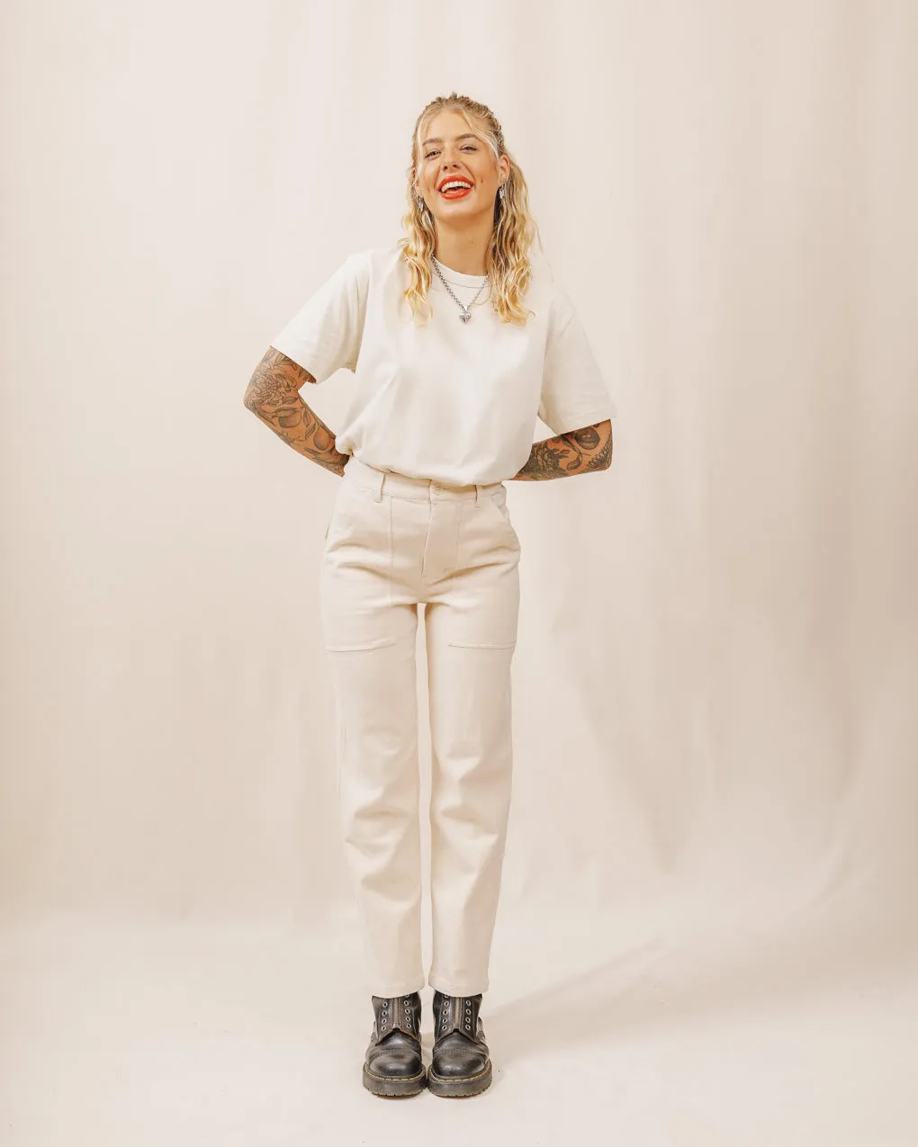 Service Fatigue Pants - Ecru sold by P & Co product image thumbnail 2