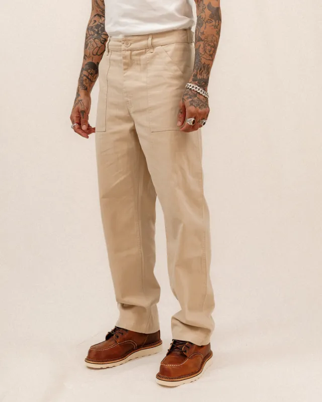 Service Fatigue Pants - Stone sold by P & Co
