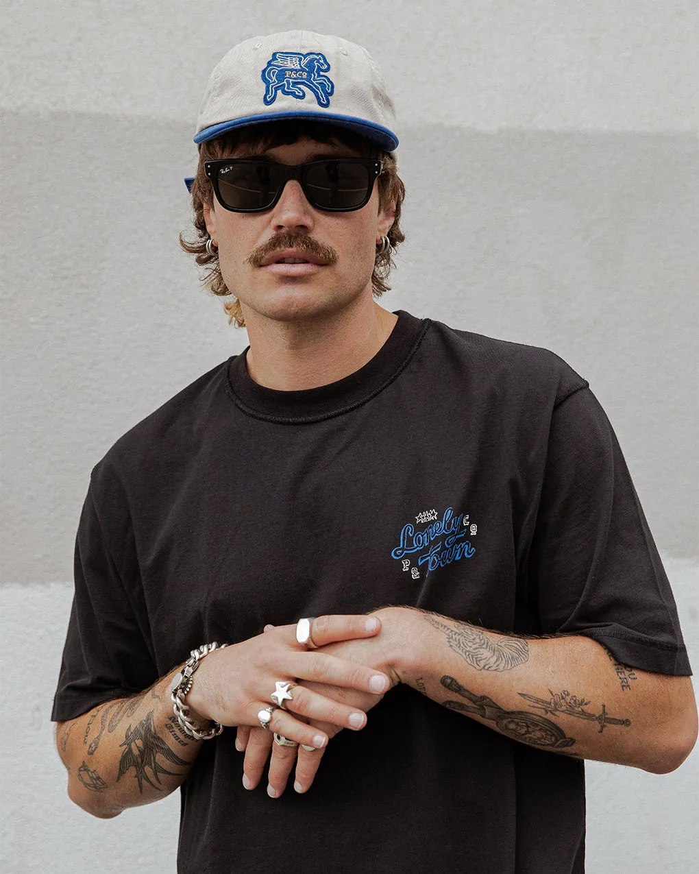 No Trouble Here Boxy T-Shirt - Washed Black sold by P & Co product image thumbnail 2