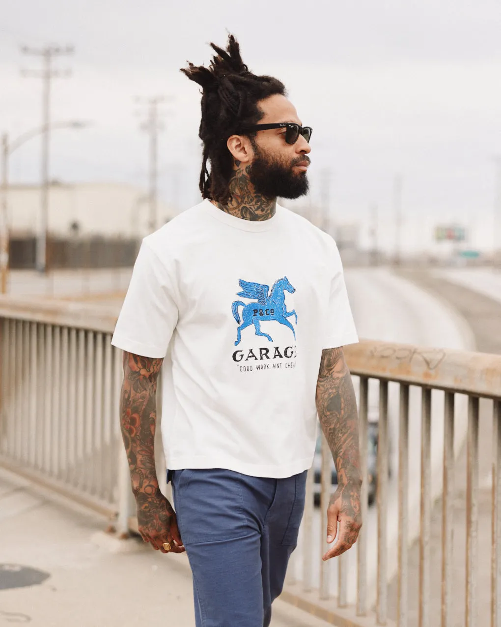 Garage Boxy T-Shirt - Off White sold by P & Co product image thumbnail 2