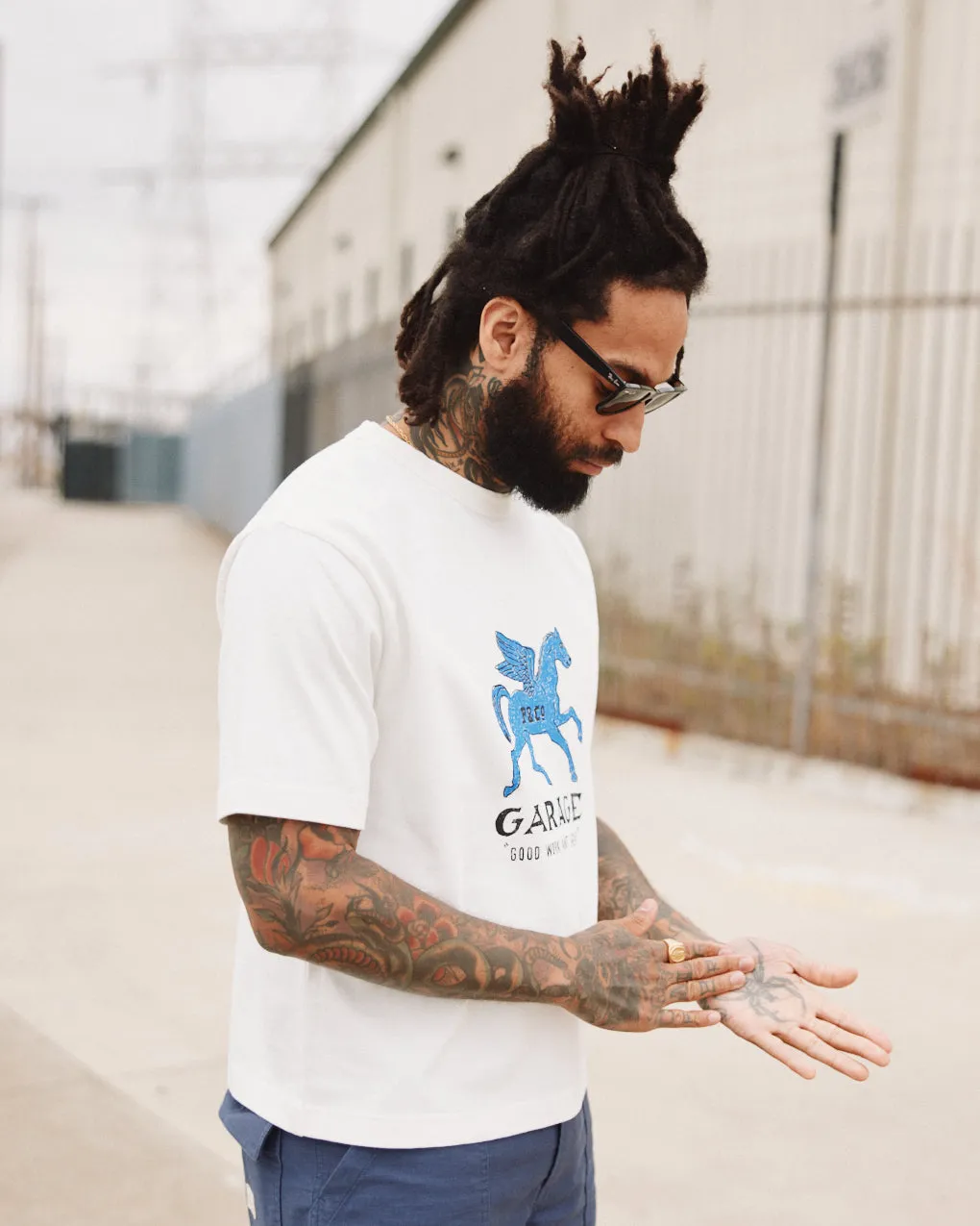 Garage Boxy T-Shirt - Off White sold by P & Co product image thumbnail 4