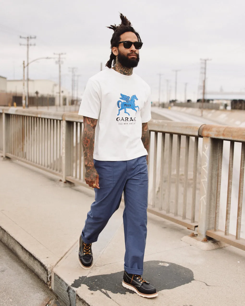 Garage Boxy T-Shirt - Off White sold by P & Co product image thumbnail 5