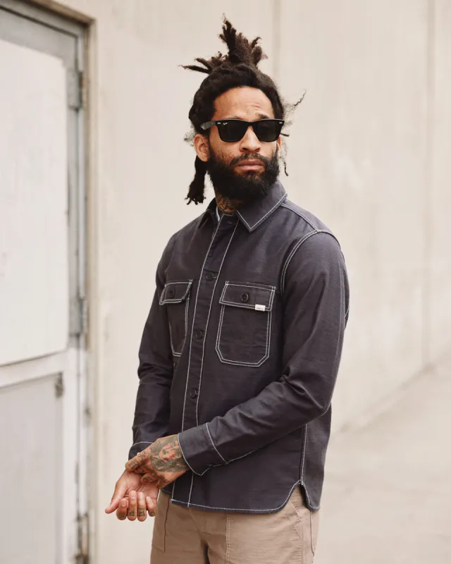 Fatigue Overshirt - Asphalt Grey sold by P & Co