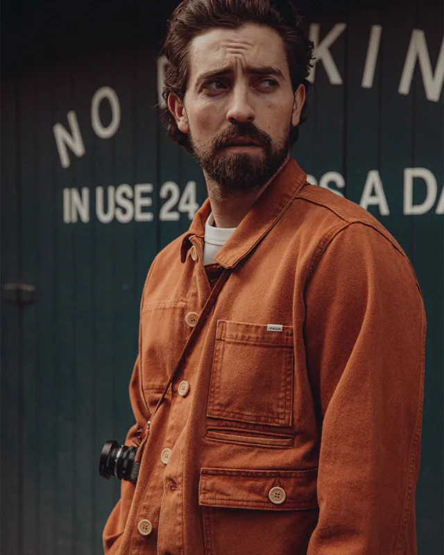 Colmore Chore Jacket - Rust sold by P & Co