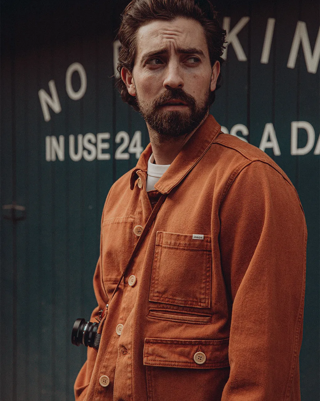 Colmore Chore Jacket - Rust sold by P & Co