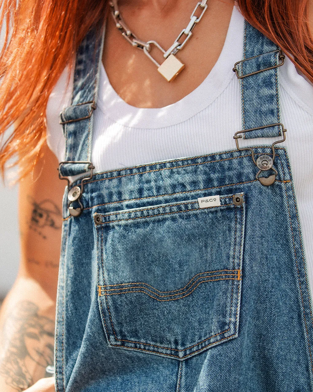 Dexy Dungarees - Washed Denim sold by P & Co product image thumbnail 5