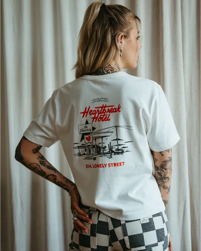 Heartbreak Hotel T-Shirt - Off White sold by P & Co