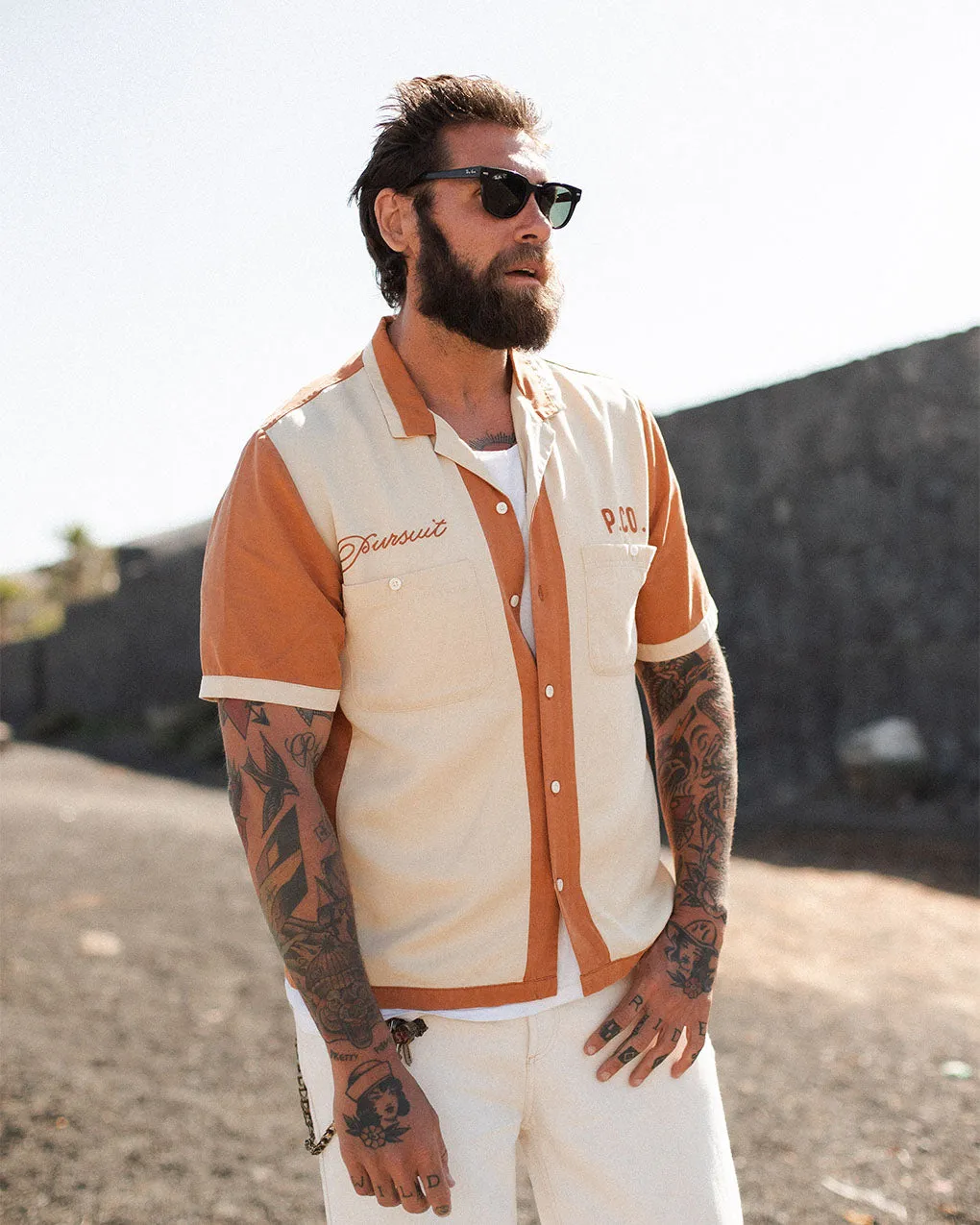 Never Ending Pursuit Bowling Shirt sold by P & Co product image thumbnail 5