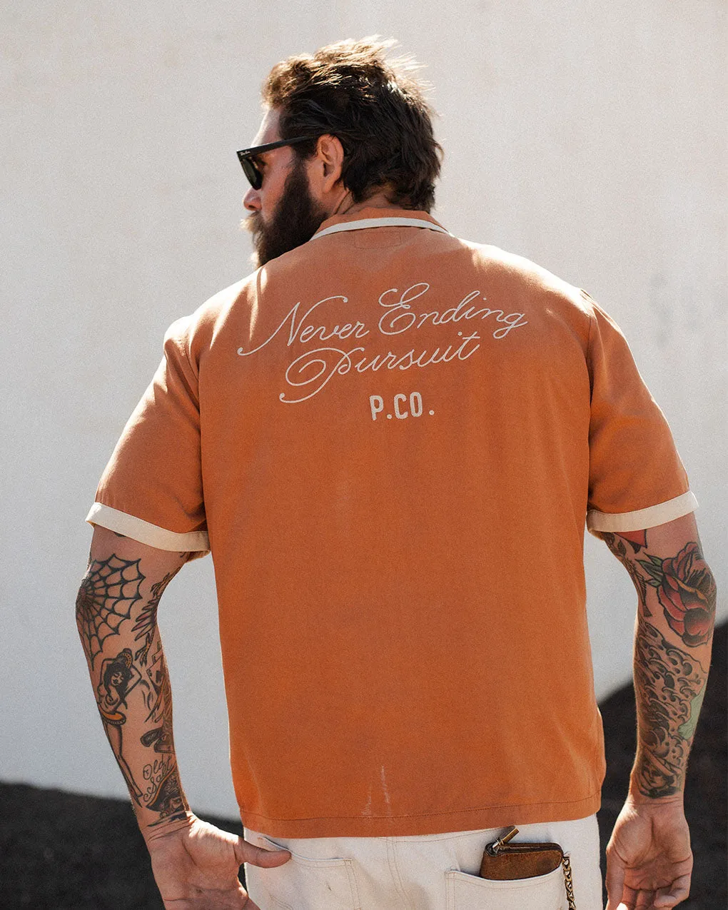 Never Ending Pursuit Bowling Shirt sold by P & Co product image thumbnail 2