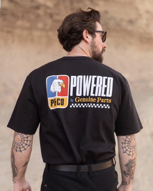 Powered T-Shirt - Washed Black sold by P & Co