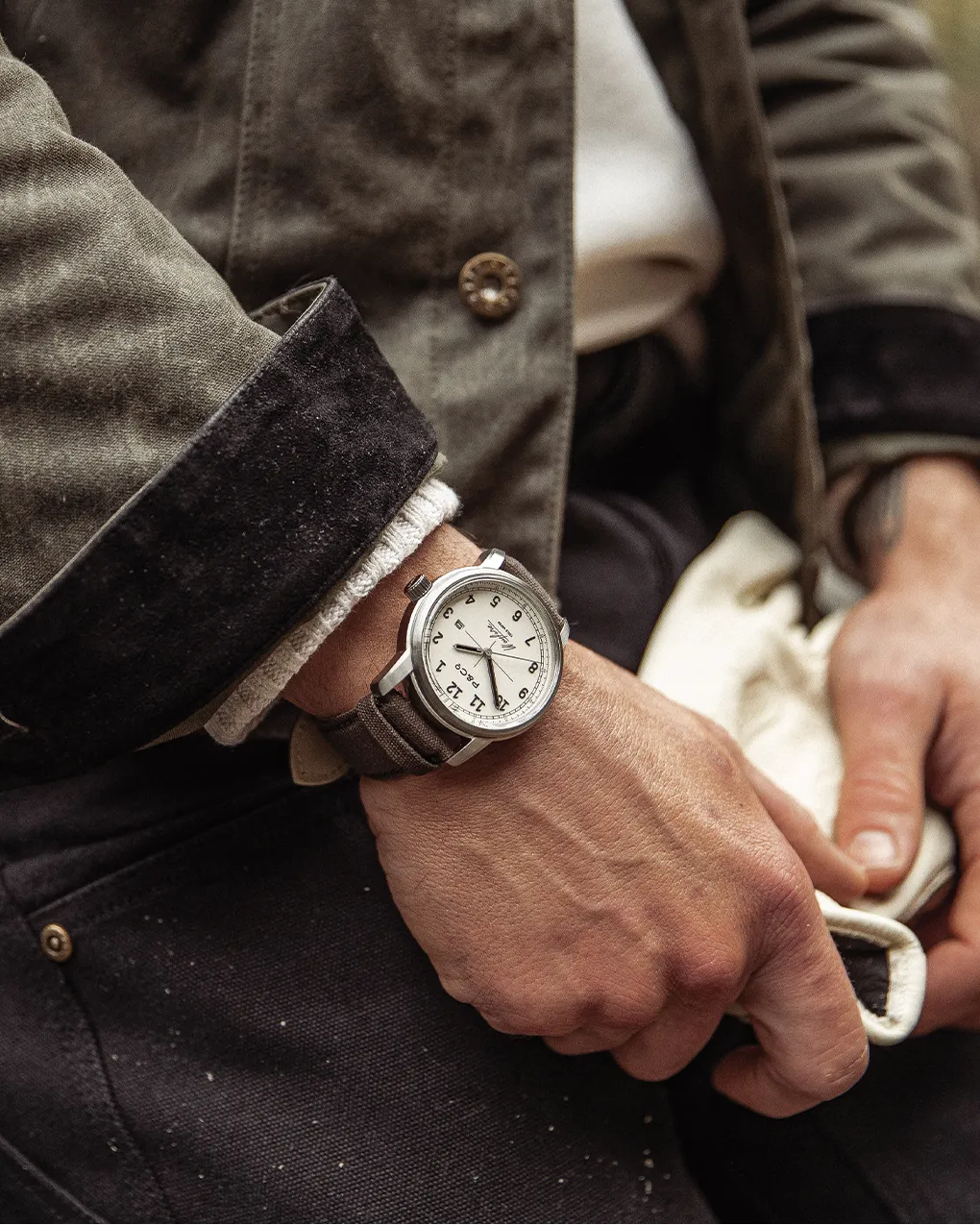 Wayfare Field Watch - White sold by P & Co