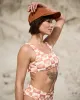 Sundial Bikini Top - Off White / Orange sold by P & Co