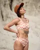 Sundial Bikini Top - Off White / Orange sold by P & Co