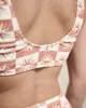 Sundial Bikini Top - Off White / Orange sold by P & Co
