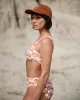 Sundial Bikini Top - Off White / Orange sold by P & Co