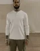 Crafted Heavyweight Henley - Off White sold by P & Co