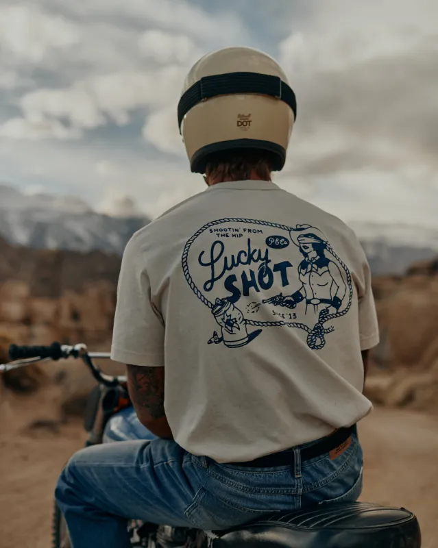 Lucky Shot T-Shirt - Bone sold by P & Co