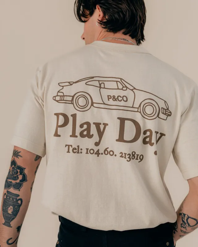 Play Day T-Shirt - Bone sold by P & Co