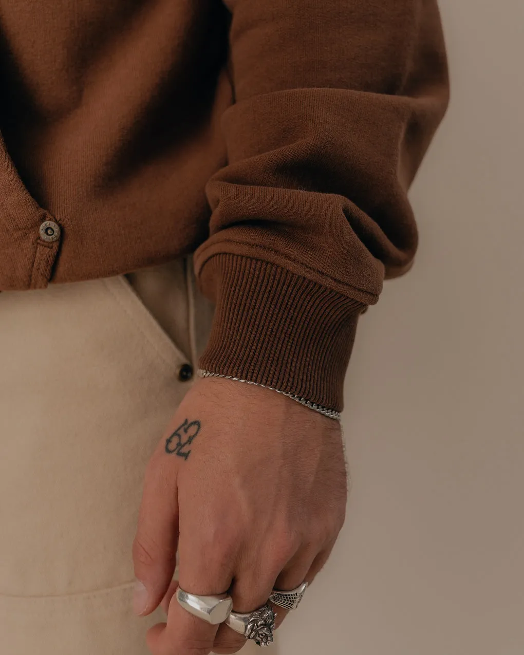 Carver Heavy Workwear Hoodie - Cocoa Brown sold by P & Co product image thumbnail 5