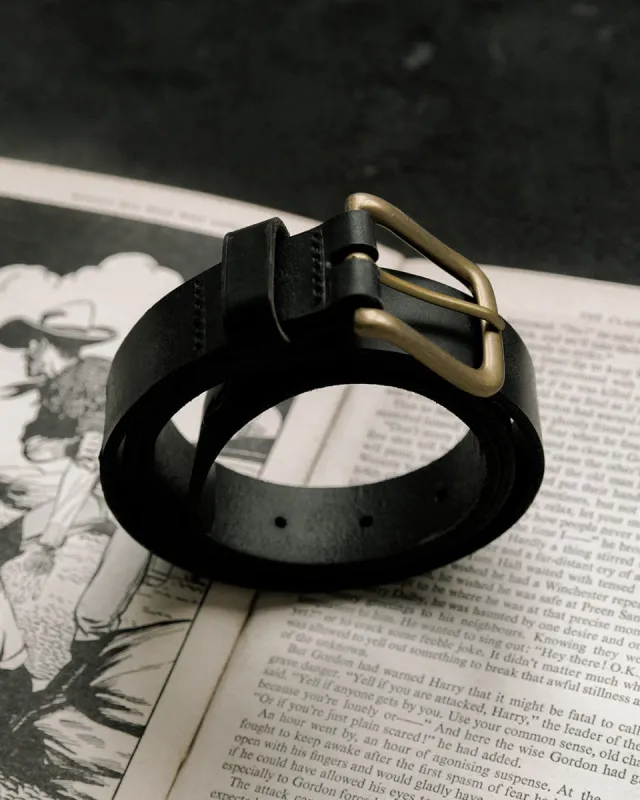 Type 01. Leather Belt - Black sold by P & Co