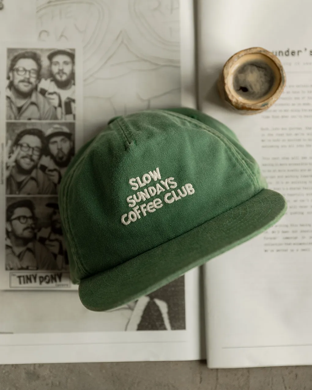 Slow Sundays 5 Panel - Green sold by P & Co product image thumbnail 5
