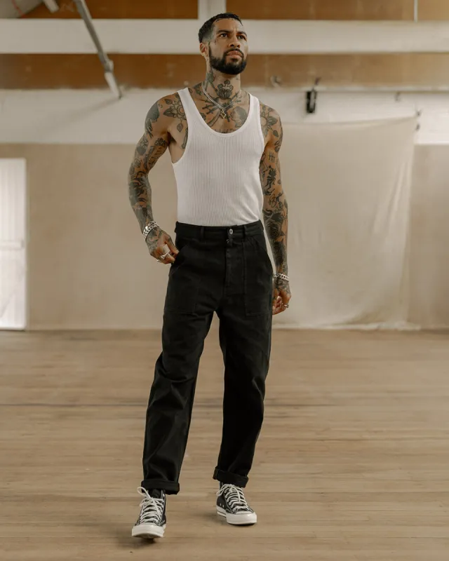 Service Fatigue Pants - Black sold by P & Co