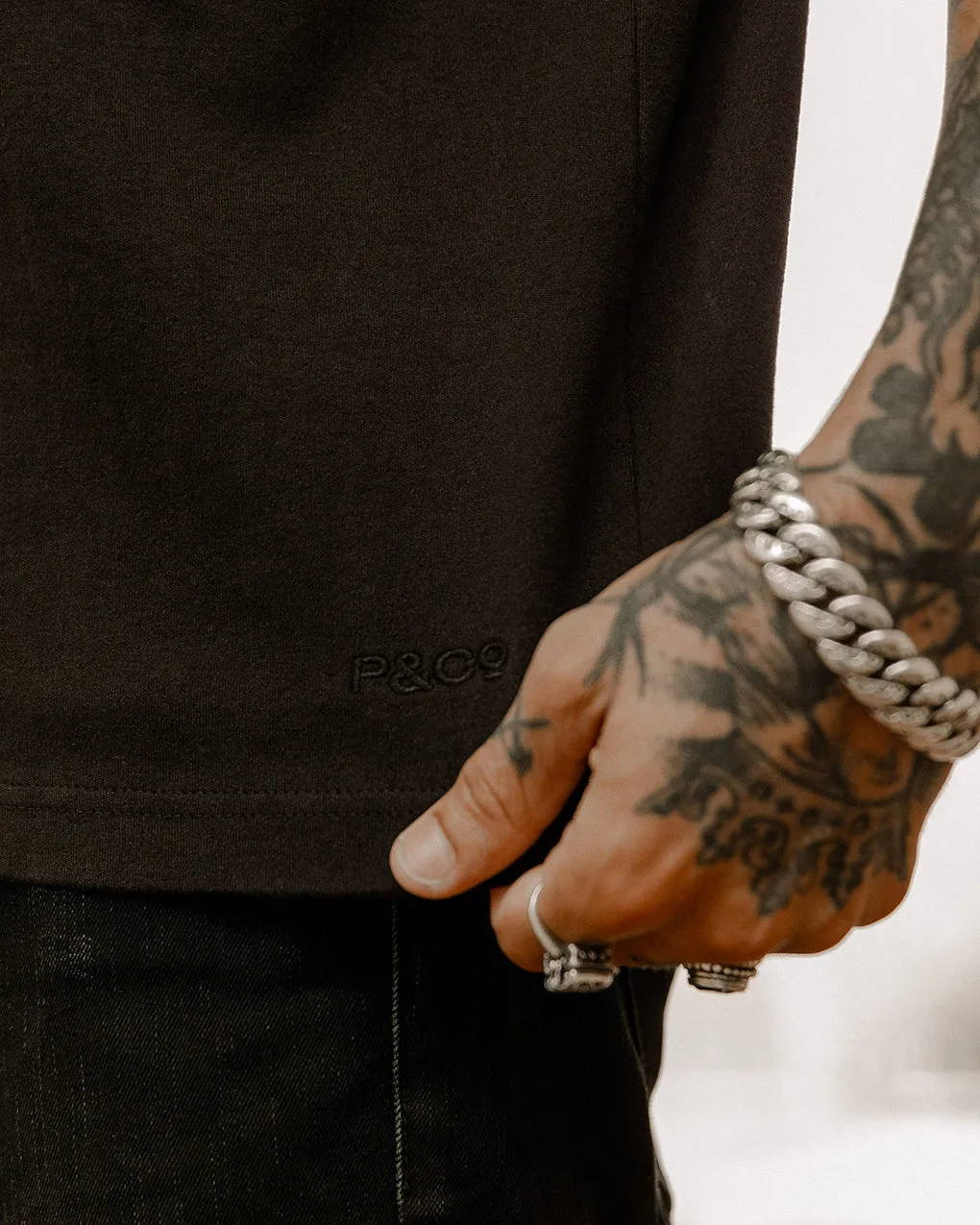 Crafted Heavyweight T-Shirt - Washed Black sold by P & Co product image thumbnail 5