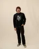 Snake Bite Knit Jumper - Washed Black sold by P & Co
