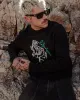 Snake Bite Knit Jumper - Washed Black sold by P & Co