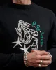 Snake Bite Knit Jumper - Washed Black sold by P & Co