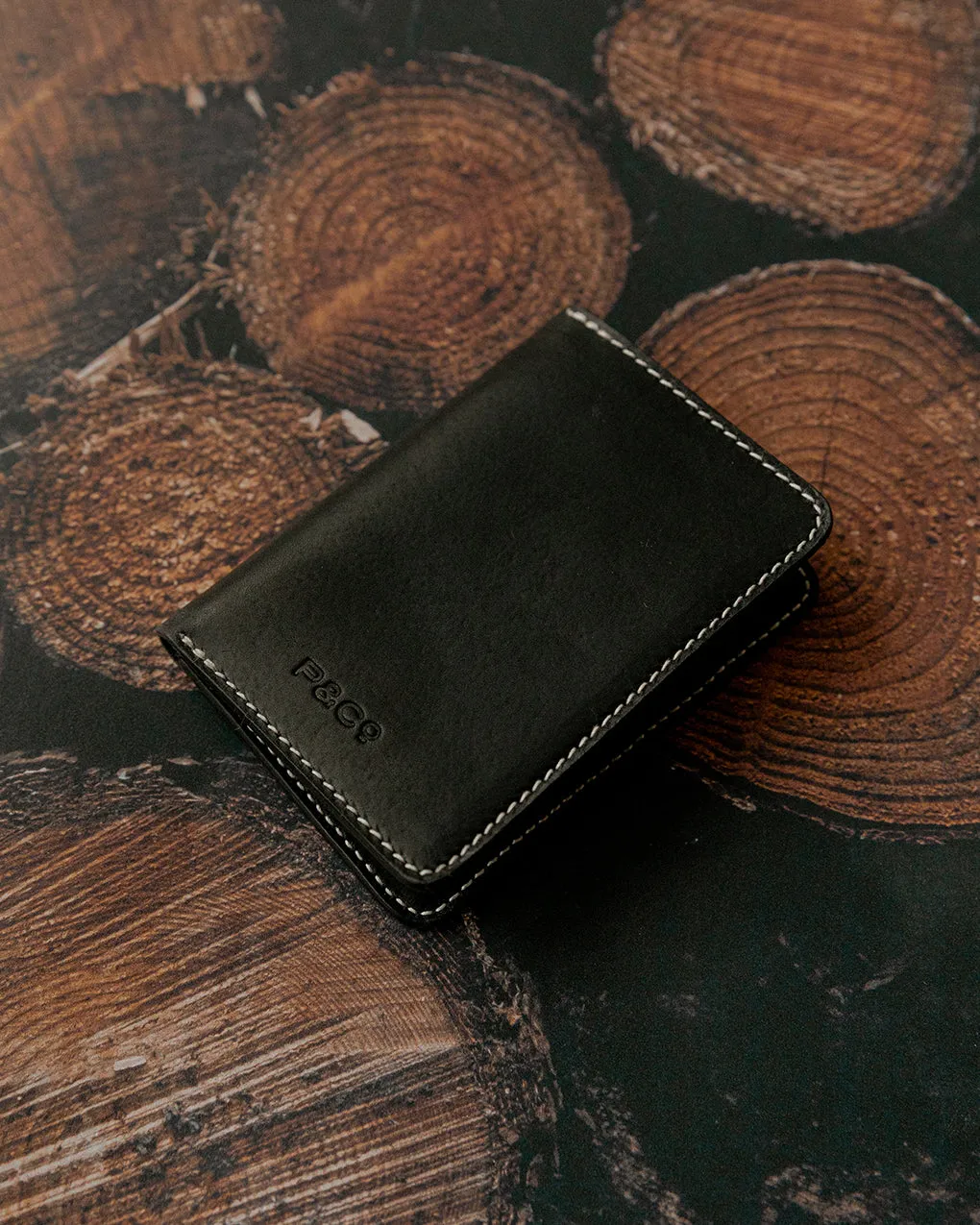Good At Bad Decisions Leather Wallet - Black sold by P & Co product image thumbnail 5