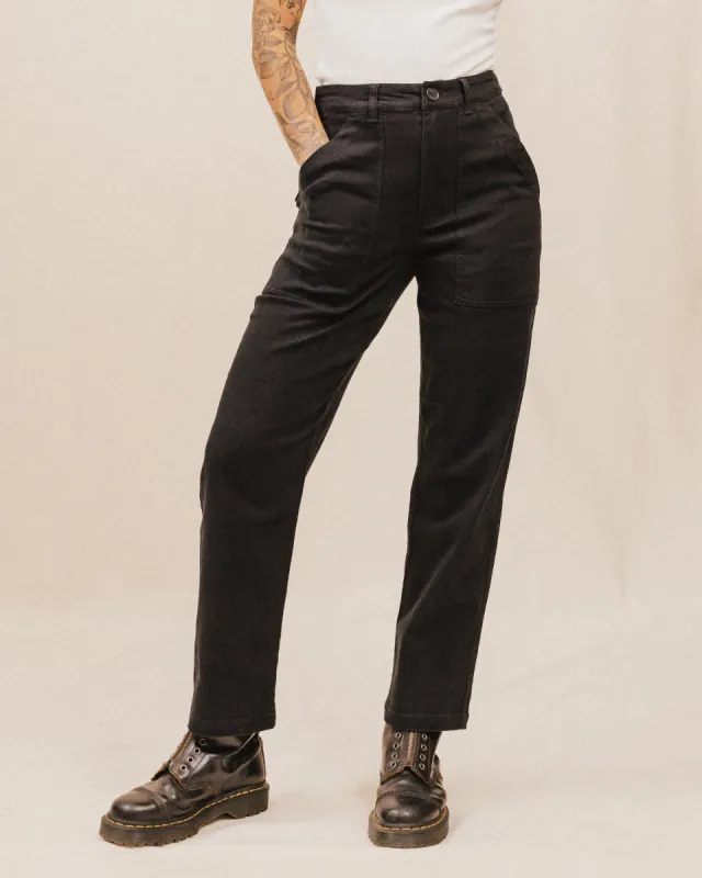 Service Fatigue Pants - Black sold by P & Co