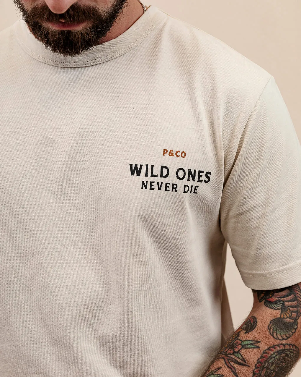 Wild Ones T-Shirt - Bone sold by P & Co product image thumbnail 2