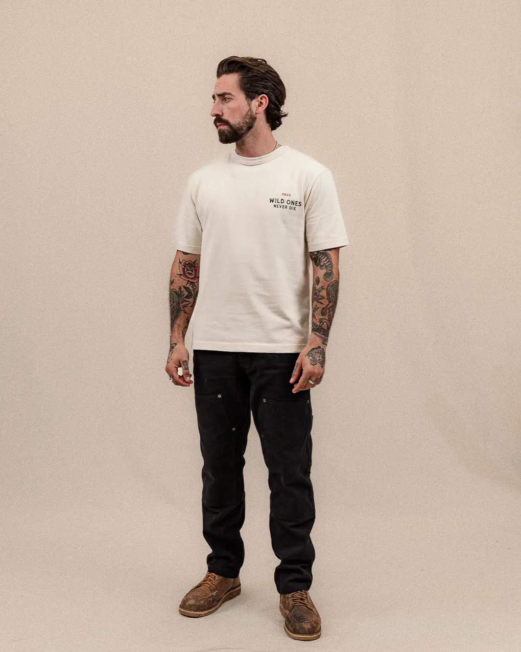 Wild Ones T-Shirt - Bone sold by P & Co product image thumbnail 4