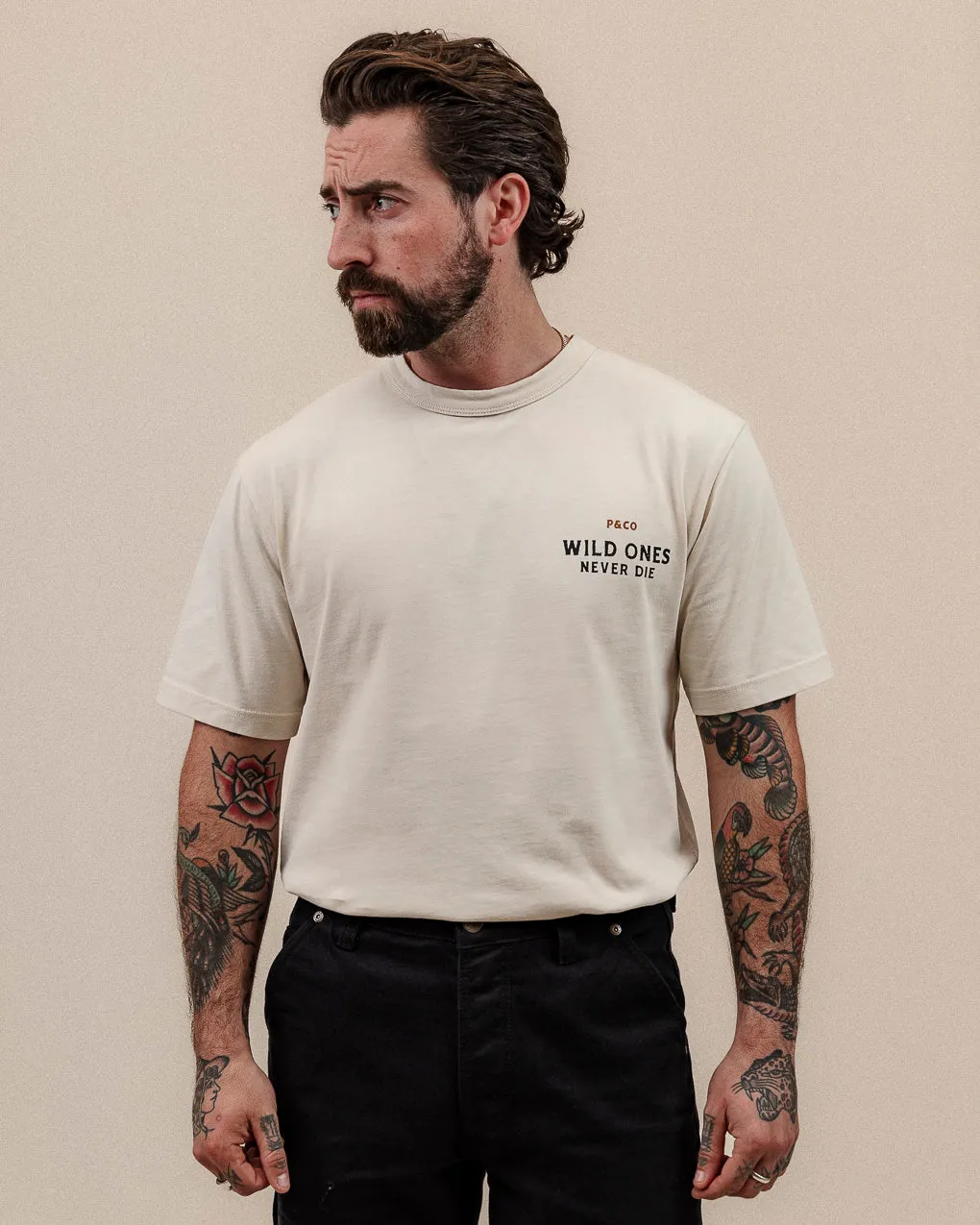 Wild Ones T-Shirt - Bone sold by P & Co product image thumbnail 5