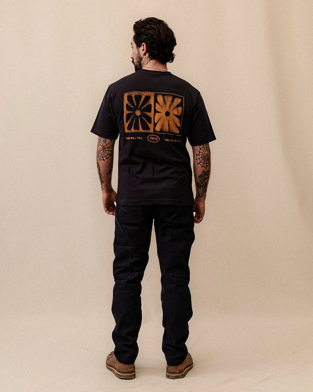 Time Will Tell T-Shirt - Washed Black sold by P & Co product image thumbnail 2