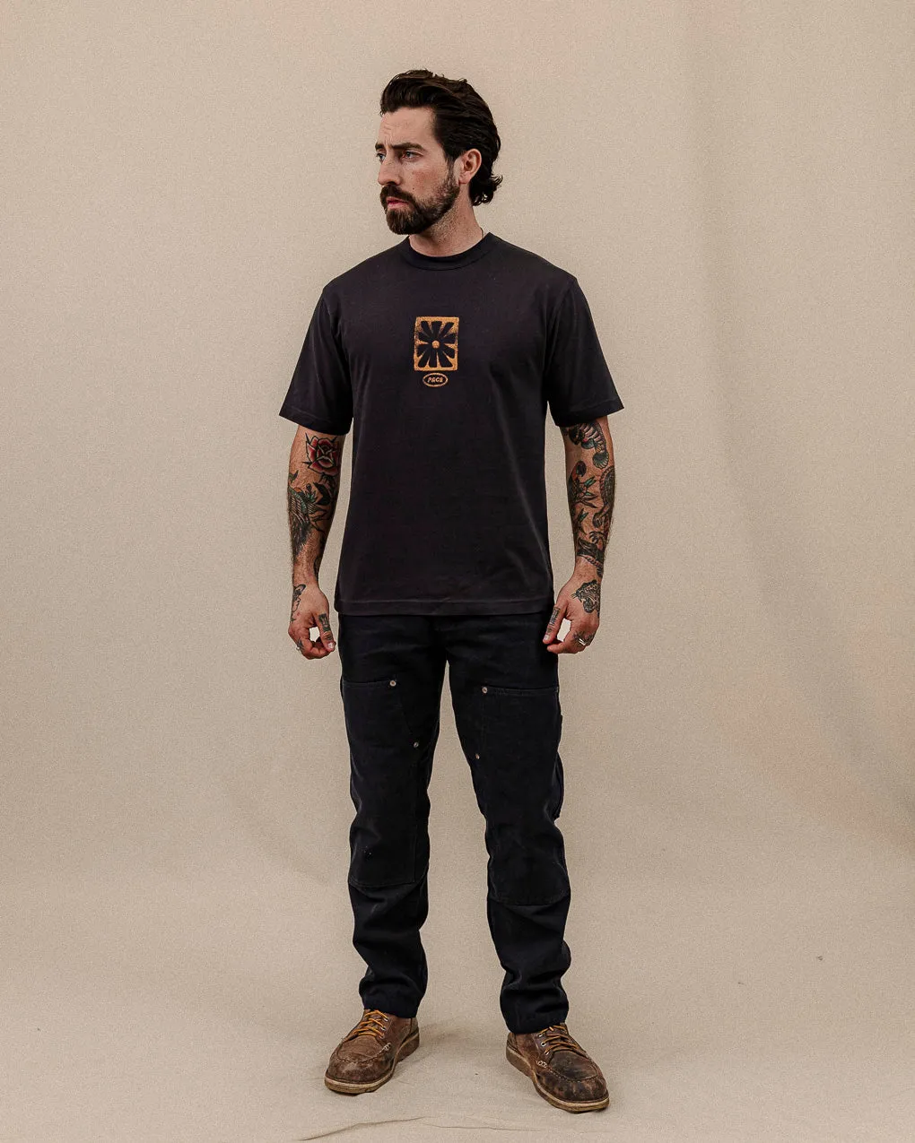 Time Will Tell T-Shirt - Washed Black sold by P & Co product image thumbnail 4