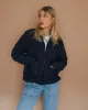 Time To Slow Quilted Jacket - Washed Black sold by P & Co