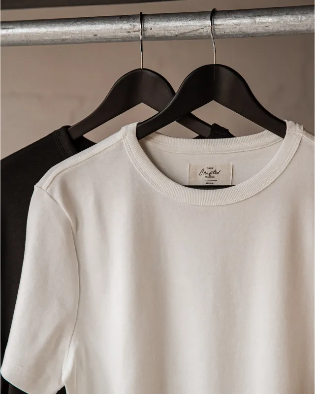 50's Crafted T-Shirt Bundle - Washed Black & Off White made by P & Co