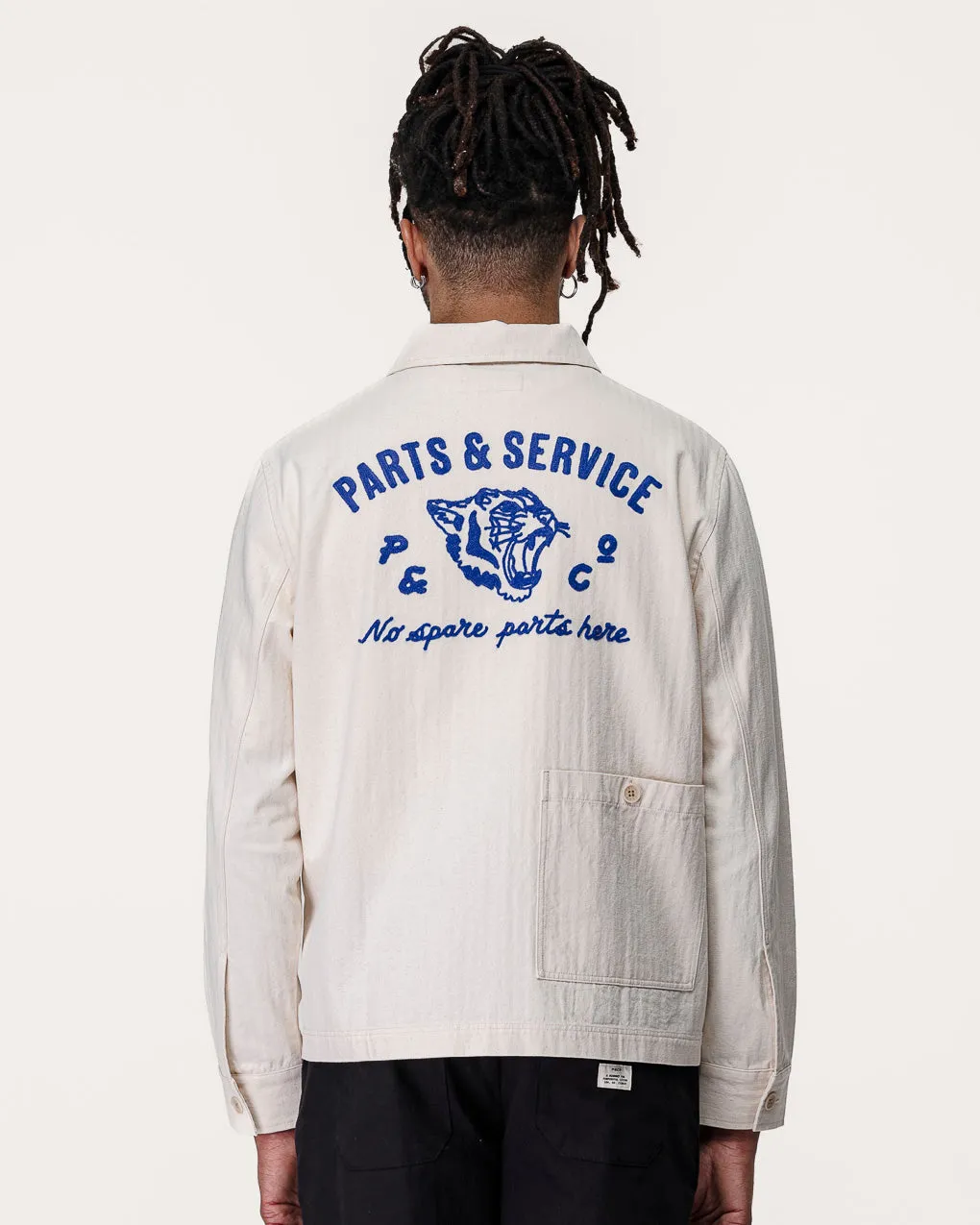 Parts & Service Work Overshirt - Ecru sold by P & Co product image thumbnail 2