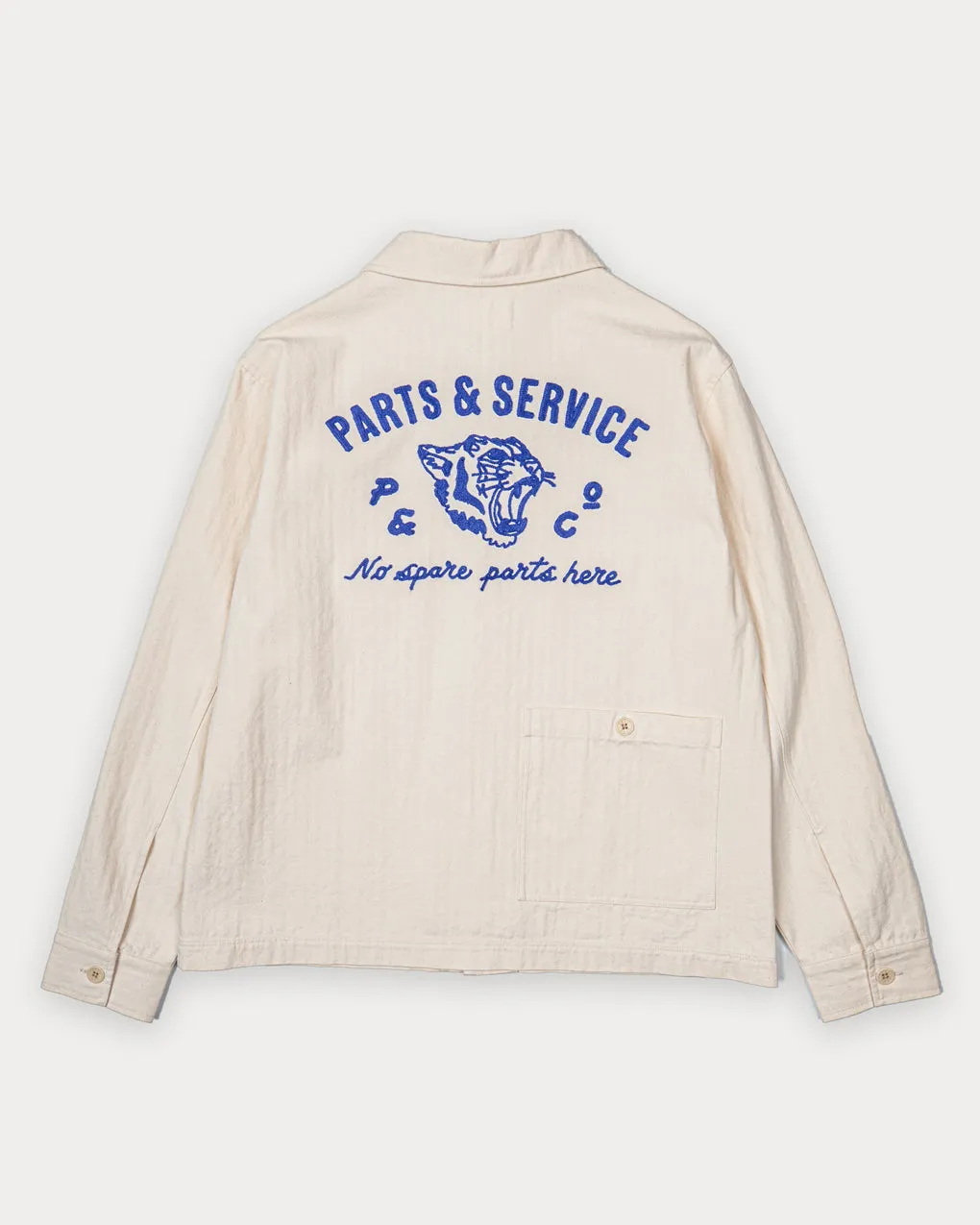 Parts & Service Work Overshirt - Ecru sold by P & Co