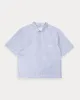 Parts & Service Half Zip Work Shirt - Hickory Stripe sold by P & Co
