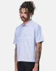 Parts & Service Half Zip Work Shirt - Hickory Stripe sold by P & Co