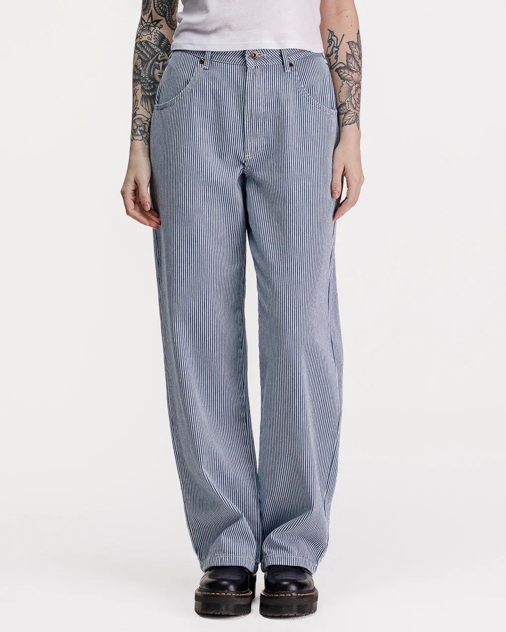 Nomad Pant - Blue Hickory Stripe sold by P & Co