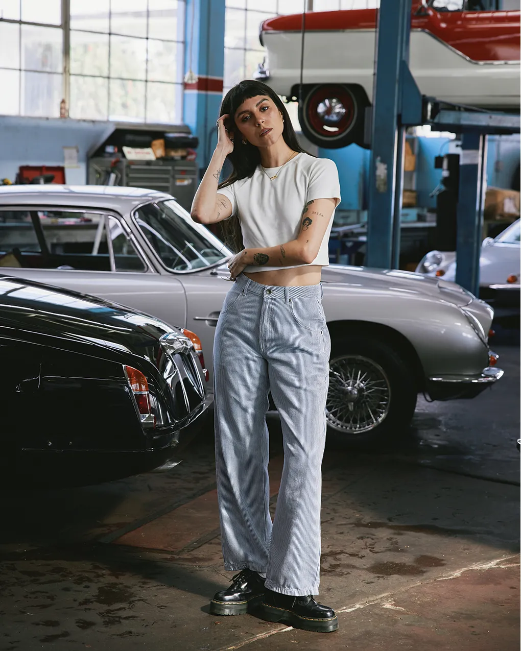 Nomad Pant - Blue Hickory Stripe sold by P & Co product image thumbnail 4