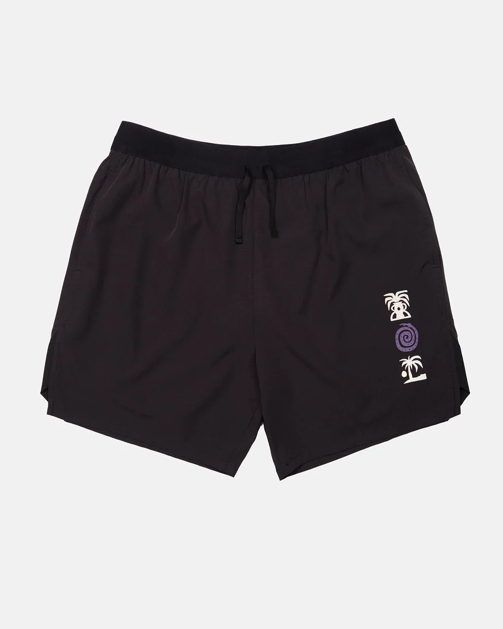 Tropics 2-in-1 Trail Short - Black & Slate sold by P & Co product image thumbnail 4