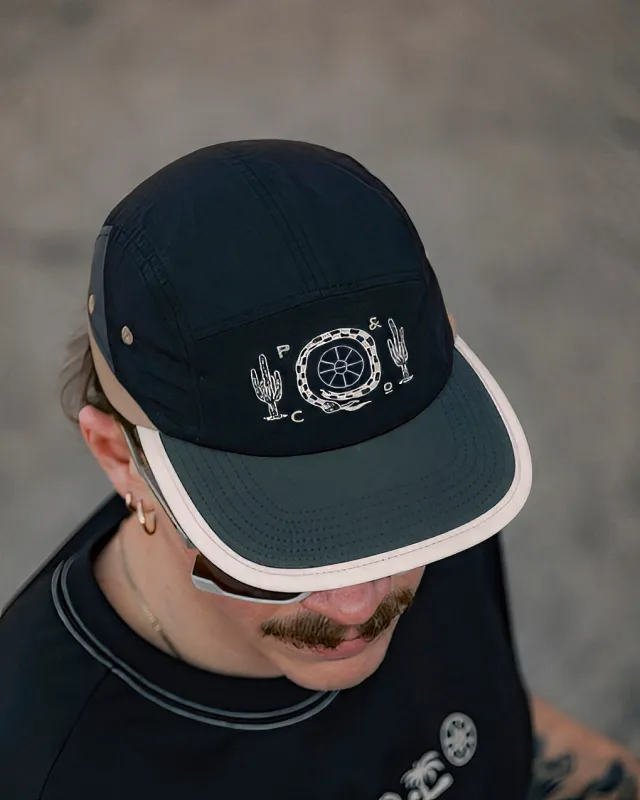 Steady Pace Trail Cap - Black & Tan sold by P & Co